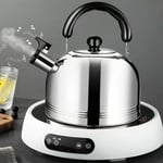 3L Whistling Kettle Gas Hob Camping Stainless Steel Kettle with whistle Stoves