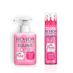 Revlon Professional Equave Kids Princess Look, Duo Enfant Shampoing Démêlant Hydratant & Soin Spray Démêlant Sans Rinçage, Sans Paraben, Sans Sulfate, Fraise