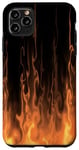 iPhone 11 Pro Max Fire and Sunset with Sun Sunrise Haze in Black Color Case