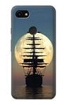 Pirate Ship Moon Night Case Cover For Google Pixel 3a XL