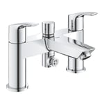 GROHE Eurosmart Bath Shower Mixer Tap Twin Lever Deck Mounted 25105003