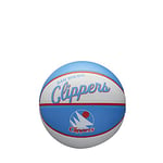 Wilson Mini-Basketball, Team Retro Model, LOS ANGELES CLIPPERS, Outdoor, Rubber, Size: MINI