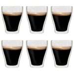 vidaXL dobbeltvægget latte macchiato glas 6 stk. 370 ml