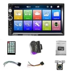 Bil Stereo Afspiller, 7 Tommer Touch Skærm, Bagkamera Understøttelse, 7010 Radio 12Led Cam