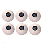 CW Dimpled Pitching Machine Balls Sport Hockey Field Turf Ball Pack of 6 White Ball