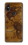 Antique World Map Case Cover For Xiaomi Mi Mix 3