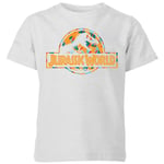 Jurassic Park Logo Tropical Kids' T-Shirt - Grey - 3-4 Years - Grey