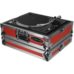 Odyssey FTTXRED flight case pour platine vinyle style Technics 1200 (rouge)