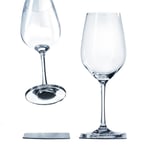 Silwy Magnetic Krystallglass Sett M/2 Glass Og Pads Vin