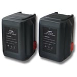 Lot 2 batteries Li-Ion 4000mAh (18V) pour tailles-haie, compatible avec Gardena Easycut 50-Li, remplacement pour 8835-U, 8835-20, 8839, 8839-20 - Vhbw