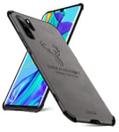 EUDTH Huawei P30 Pro Case, Ultra-thin Matte Leather Back Case [Air Cushion] Silicone Soft Edge Shockproof Full Body Protective Cover Case for Huawei P30 Pro 6.47" - Grey Deer