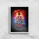 Stranger Things Season Two Poster Giclee Art Print - A2 - White Frame