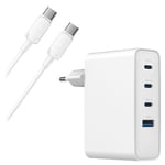 SiGN Extreme Snabbladdare 100W för Samsung, Mobil, Laptop + 100W USB-C Kabel