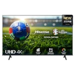 Hisense 43 Inch 4K Smart TV 43A6NTUK - Dolby Vision, Game Mode PLUS with 60Hz VRR ALLM, Smooth Motion, AI Sports Mode, Vidaa OS with Freely, Youtube, Netflix and Disney+ & Now TV (2024 Model)