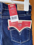 New Girls Levis 710 Super Skinny Jeans Age 7 Years Blue Casual