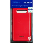 Genuine Nokia CC-3041-R Wireless Charging Shell Case For Lumia 820 - Red