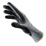 W+R 111-553-120-08 Genius Lot de 10 paires de gants de montage confortables et respirants Noir/gris Taille 8