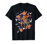 Marvel Spider-Man Web & Pumpkins Halloween Graphic T-Shirt