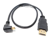 System-S Câble Micro HDMI coudé vers HDMI mâle 30 cm