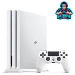 WHITE Vented Vertical Stand Dock Holder for Playstation 4 PS4 PRO Console