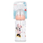Biberon avec tétine ronde en silicone 3 positions de 360 ml avec système anti-coliques Minnie Mouse (Disney Baby)