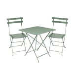 Fermob - Bistro matgrupp bord 71cm & 2 metall stolar cactus - Matgrupper utomhus