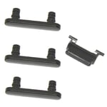 Buttons Set For Apple iPhone 7 8 Jet Black Replacement Parts With Rubber Spacers