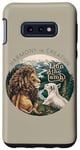 Coque pour Galaxy S10e Harmonie Dans La Nature Lion Et Agneau Étui Pour Téléphone