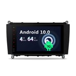 XTRONS 8“ Android 10 Car Stereo Bluetooth 4GB RAM 64 GB RAM 8-Core GPS Navigation Auto Radio Support Plug&Play CarAutoPlay WIFI TPMS OBD DVR DAB+ Backup Camera for Mercedes-Benz CLK A209/ C209