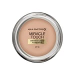 Max Factor Miracle Touch Foundation, New and Improved Formula, SPF 30 and Hyaluronic Acid, 45 Warm Almond