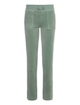 Del Ray Classic Velour Pant Pocket Design Green Juicy Couture