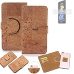 360° wallet case cork cover for Xiaomi Redmi Note 11T Pro case bag