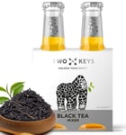 TWO KEYS Black Tea Tonic Water Pack of 12x 200ml Perfect Cocktail Mixer for Whisky, Tequila, Vodka or Gin, Low in Sugar and Calories