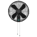 Cecotec - EnergySilence 4500 Power Wall Fan Black - 50 W, Diameter 25 cm, 4 Blades, Easy Use, 3 Speed, Easy Assembly