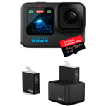 GoPro Hero 12 Black + SanDisk microSDXC 64GB + Dual Battery Charger Kit