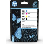 HP 950 & 951 Cyan, Magenta, Yellow & Black Ink Cartridges - Multipack, Black,Yellow,Cyan,Magenta