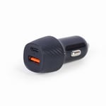 Billader til mobiltelefon GEMBIRD 2-port USB car fast charger