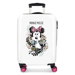 Disney Minnie Style Multicoloured Cabin Suitcase 37 x 55 x 20 cm Rigid ABS Combination Lock 38.4 Litre 2.9 kg 4 Double Wheels Hand Luggage