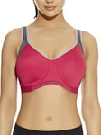 Freya Active Sonic Moulded J-Hook Sports Bra Hot Crimson Pink 40DD