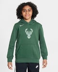 Milwaukee Bucks Club Older Kids' Nike NBA Fleece Pullover Hoodie