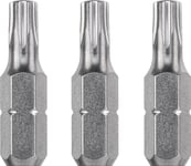 Kwb 121208, 3 Styck, Torx, T8, Stål, 25 Mm, 25,4 / 4 Mm (1 / 4")