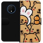 OnePlus 7T Svart Plånboksfodral Kapivara