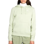 NIKE DQ5793-343 W NSW CLUB FLC STD PO HDY Jacket Women's HONEYDEW/WHITE Size S