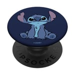 PopSockets Disney Lilo & Stitch Simple Stitch Portrait PopSockets PopGrip - Support et Grip pour Smartphone/Tablette avec un Top Interchangeable