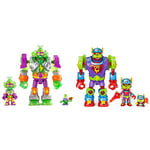 SUPERTHINGS Mega-K Superbot – Articulated villain robot with combat accessories & Superbot Storm Fury – Articulated robot with combat accessories, exclusive 1 x Kazoom Kid and 1 x SuperThing