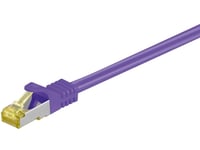 Goobay - Patch-Kabel - Rj-45 (Hane) Till Rj-45 (Hane) - 5 M - Sftp, Pimf - Cat 7 - Halogenfri, Formpressad, Hakfri - Lila