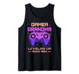 Gamer Grandma Granny leveling up since 1964 Video games Tank Top
