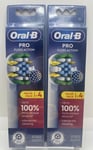 Oral-B PRO FlossAction Power Toothbrush Refill Heads 2x 4Pack WHITE  NEW GENUINE