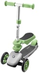 HyperMotion 3 Wheel Scooter – Scalable 3-In-1 Scooter for Kids – Adjustable Handlebar – For 2-Year-Old Children – Double Rear Wheel Toddle Scooter with Removable Saddle – 50kg Max. Weight Capacity