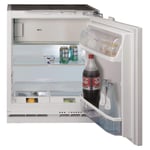 Hotpoint HF A1.UK 1 Integrated Under Counter Fridge, 108L, 59.6cm wide, Freezer Compartment, Reversible Door Hinge